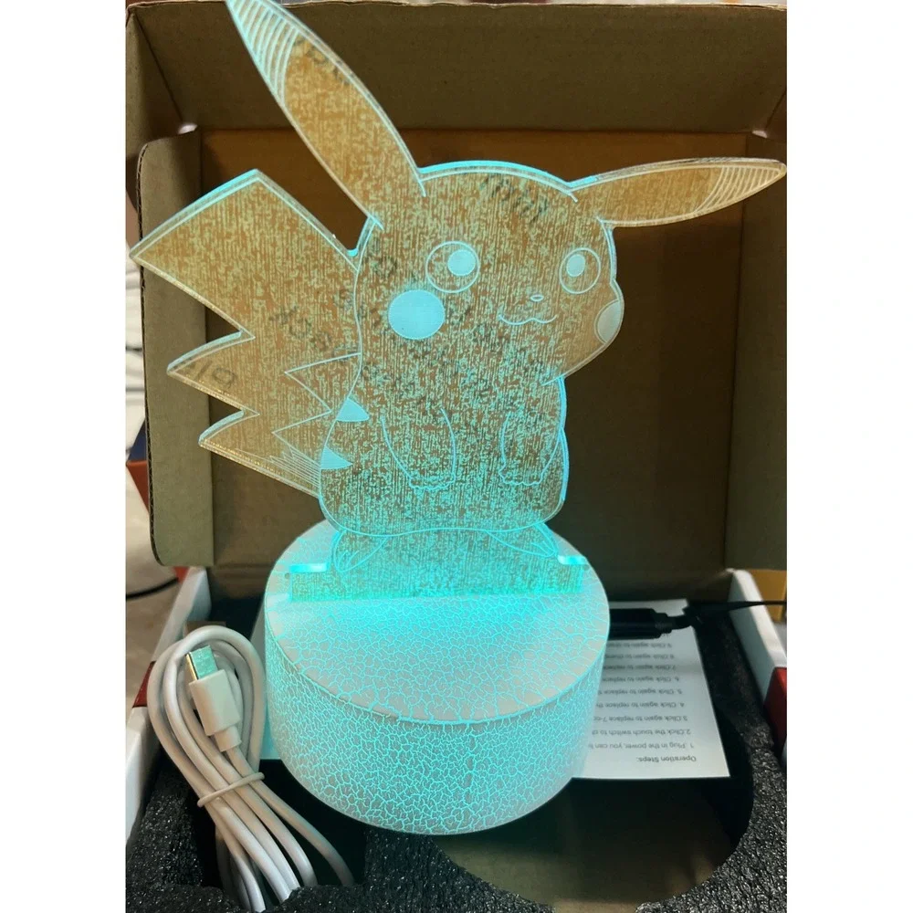 Creative 3D Visualization‎ Lamp - Pikachu Pokemon